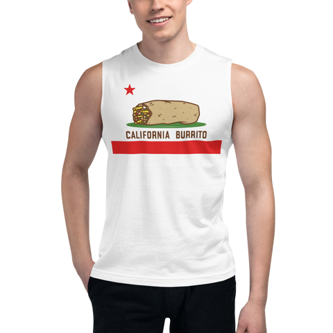 California Burrito Men's White Muscle Shirt
