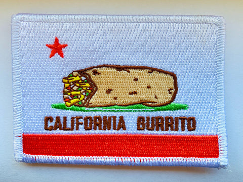California Burrito Flag 3.5" Embroidered Patch