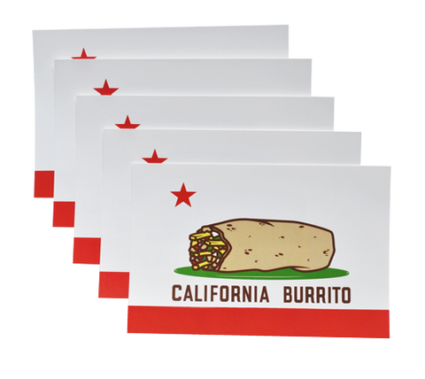 California Burrito Sticker 5-pack