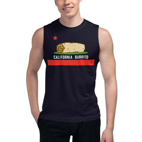 California Burrito Men's Navy Muscle Shirt