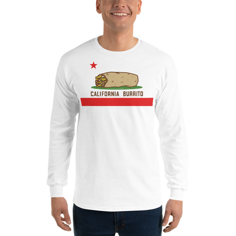 California Burrito Men’s White Long Sleeve Shirt