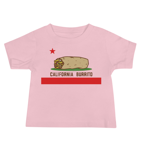 California Burrito Baby Pink Short Sleeve Tee