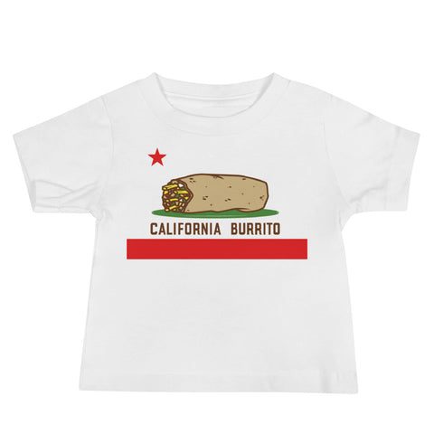 California Burrito Baby White Short Sleeve Tee