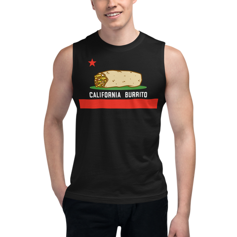 California Burrito Men's Black Muscle Shirt